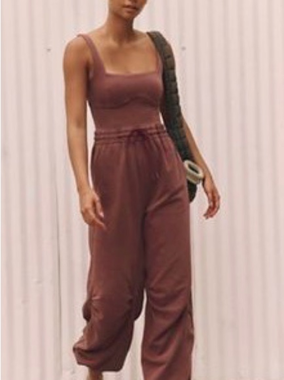 Women’s Brown Wide-Leg Jumpsuit